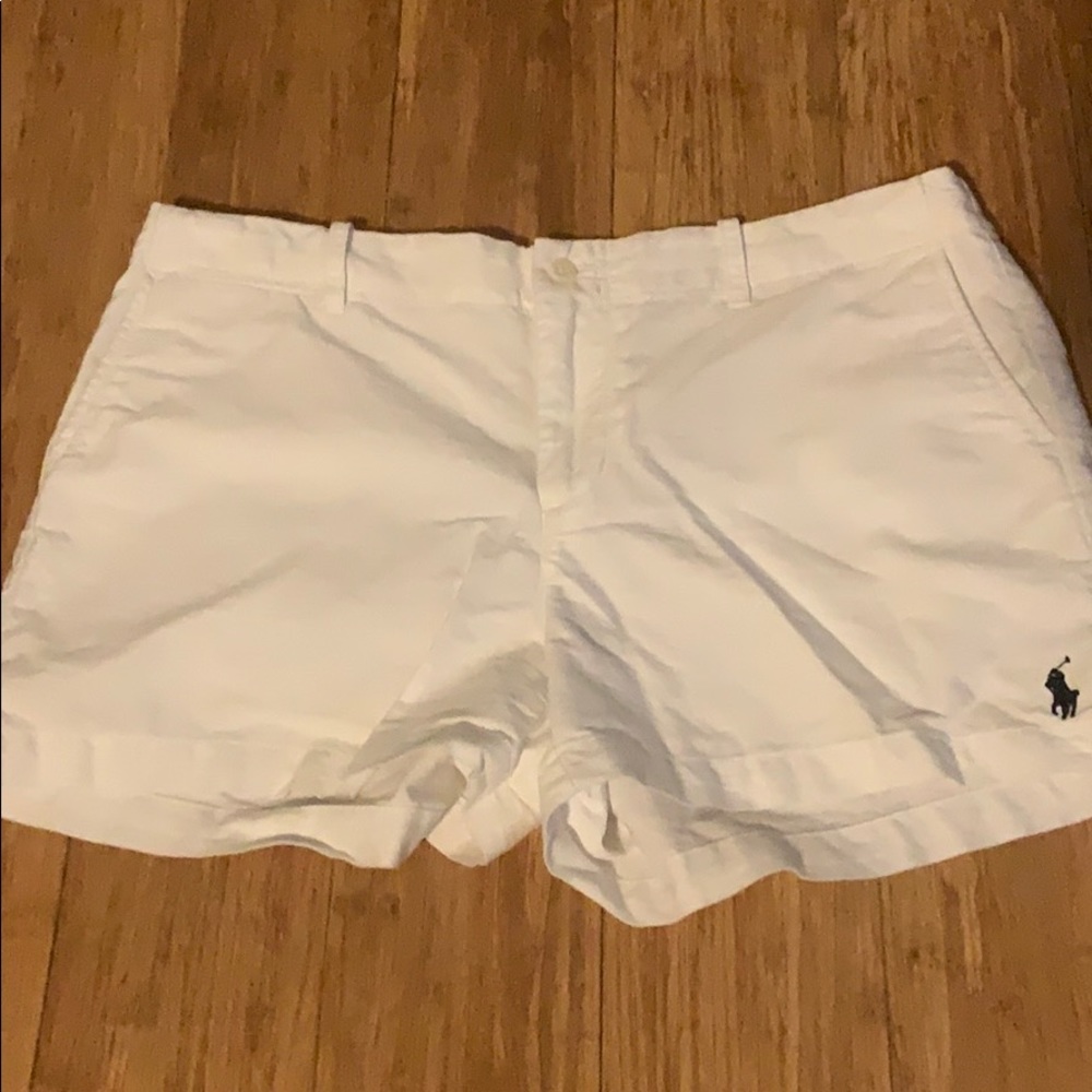 Polo white shorts